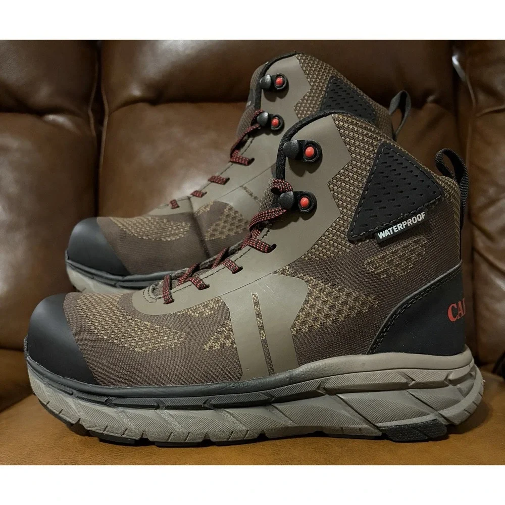 Carolina Voltrex CA1915 Mens Waterproof Mid Cut Safety Toe Lace Lytning Size 8